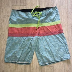 Men’s Quicksilver Striped Swim Trunks